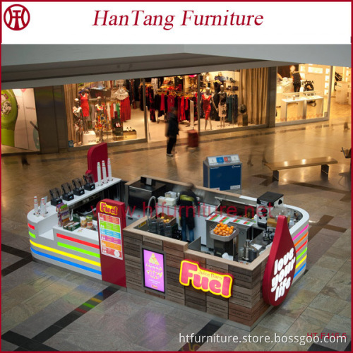 Indoor Bubble Tea Kiosk in mall